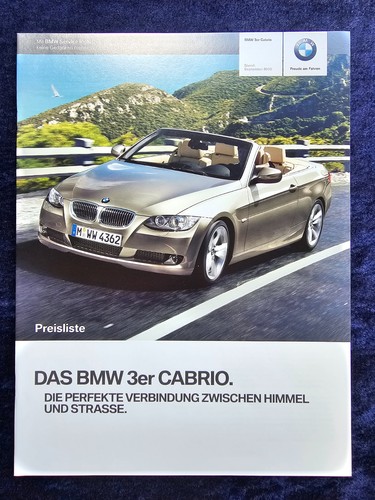 Bmw 3er cabrio - bmw, preisliste
